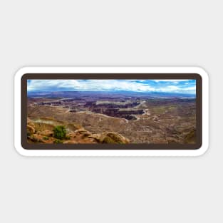 The Vista from Grand View Point, Canyonlands Sticker